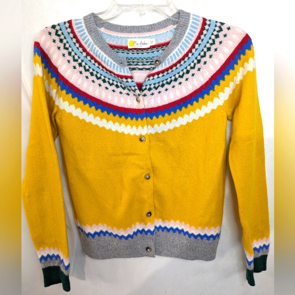 Miniboden Fair Isle Sweater girls 11-12Y